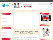 Tablet Screenshot of edgyproductions.com
